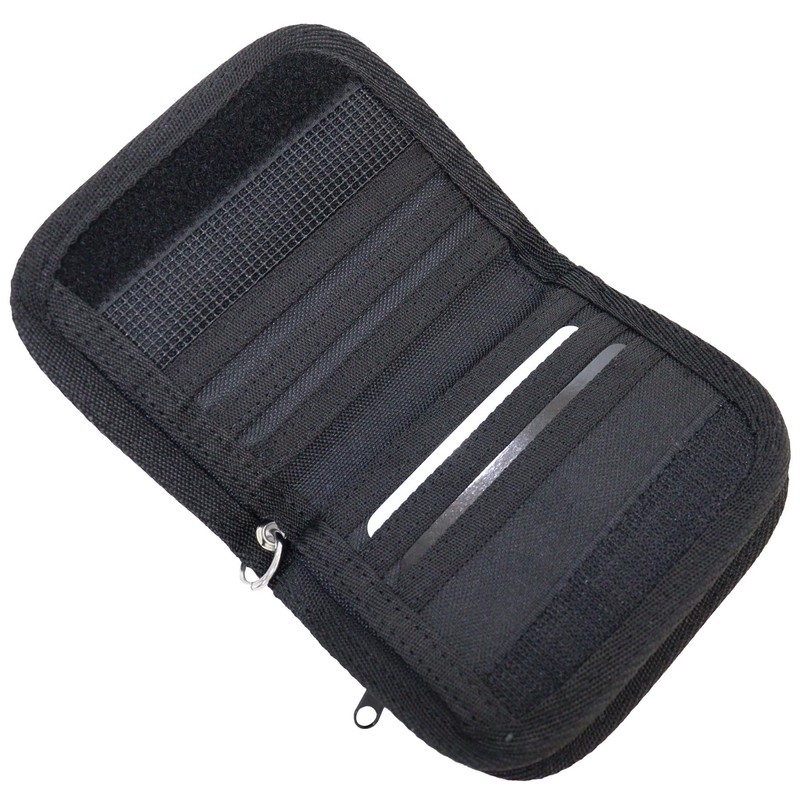 Umbro Bi-fold Wallet with Diagonal Logo Polyester Shoulder Strap Black,