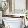 Hanobe Bathtub Tray Bath Caddy: Wood Tub Trays Table Extra
