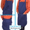 LEFUNDA® Waterproof Apron with 3 Pockets, Adjustable BBQ Apron with