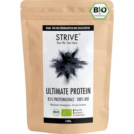 ULTIMATE PROTEIN 100% BIO Vegan - 1Kg - Neutral - 85% Proteingehalt mit allen essenziellen Aminos√§uren - Pflanzliches Bio Eiwei√üpulver aus Reis Erbse Hanf, DE-√ñKO-039, ohne Soja und S√º√üungsmittel
