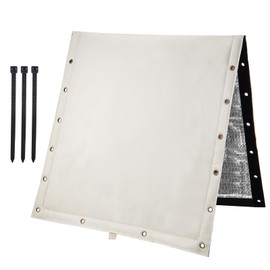 VEVOR Well Pump Covers - 24''W x 24''H, Backflow Preventer Insulation Cover, Sprinkler Covers for Outside, Insulated Pouch for Winter Pipe Freeze Protection Sprinkler Valves in Snow or Sun Exposure