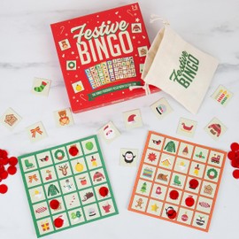 Gift Republic Christmas Festive Bingo - Winner Shouts Turkey! - An Ideal Christmas Game of Bingo.
