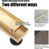 36 inch Linear Shower Drain with Removable Square Hole Panel