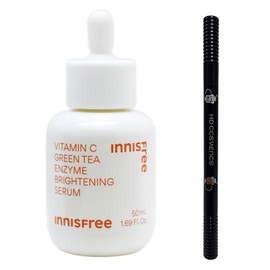 Innisfree Vita C Green Tea Enzyme Blemish Toning Serum Large Capacity 50ml + (Eyebrow Gray Brown Added) / 이니스프리 비타C 그린티 엔자임 잡티 토닝 세럼 대용량 50ml + (아이브로우 회갈색 추가)