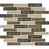Venetian Cafe 1 In. X 4 In Glass Mesh-Mounted Mosaic Wall Tile-M S International Inc-GLSGGBRK-VC8MM