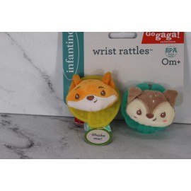 Infantino Baby Wrist Rattles Fox & Owl