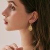 Gold Teardrop Dangle Earrings for Women 14K Gold Plated Cubic
