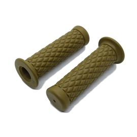 Beatus Bike Handlebar Grips Penetrating/Non-Penetrating 22.2mm Universal Grips Left and Right Set (Mustard, Non-Penetrating)