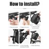 Bike Seat Bag Waterproof Reflective Saddle Bag with Water Bottle