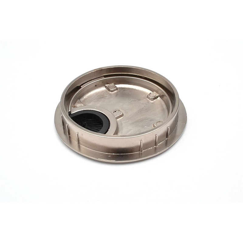 60MM METAL DESK CABLE TIDY OUTLET GROMMET INSERT (Brushed Steel)