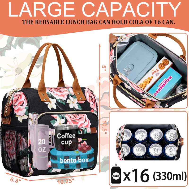 TuErcao Lunch Bags for Women - Boite a Lunch Femme