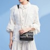YDHfdc Bag Chain Silver 120 cm PU Leather Chain Strap
