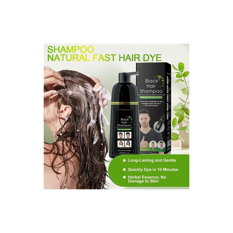 Champú Para Teñir El Cabello, Cubre Las Canas, Champú De