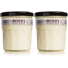Mrs. Meyer's Clean Day Scented Soy Aromatherapy Candle, 35 Hour Burn Time, Made with Soy Wax, Lavender, 7.2 oz- Pack of 2