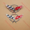 Truckemblems Pair Chrome Red For 1997-2004 C5 Front Nose and