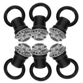 Veemoon 6pcs Lamp Nut Eye Nut Ceiling Hook for Chandelier Ceiling Hook for Hanging Pendant Light Black Hooks for Hanging s for Light Fixture Screw Zinc Alloy M10