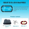 15 x 30 Foot Oval Above Ground Swimming Pool Leaf