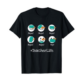 Teacher Life Christmas Snowman Face Mask Quarantine X-Mas T-Shirt