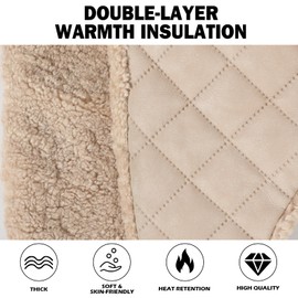 TAGVO Winter Warm Trapper Hat for Men and Women, Thick Aviator Hat with Ear Flaps, Stylish Russian Ushanka Bomber Hat, Windproof Fleece Lined Winter Hat for Cold Weather Outdoor, beige