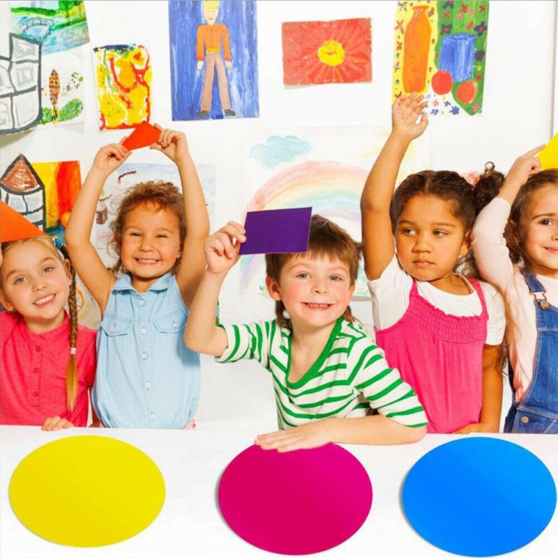 Operitacx 10pcs Colorful Dry Erase Circles for Classroom Desk Decal