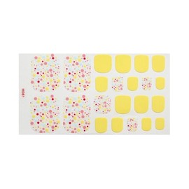 Generic 22Pcs Glitter Polka Dots Emoticons Toe Nail Wrap Sticker H081 Nail Wraps Stickers Manicure Supplies for Women Nails Full Long Lasting Easy Apply and Remove