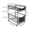 Under Sink Shelf, 2 Tier Spice Rack, Extendable, Sink Organiser,