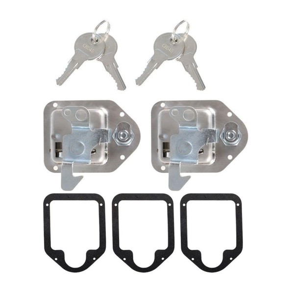 KnLoom 2 Toolbox Lock Stainless Door Key Latch Paddle Handle