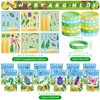 122PCS Insect Bug Party Favors Set, 50 Stickers, 12 Assemble