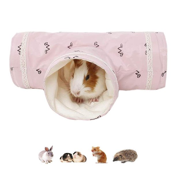 ASOCEA Guinea Pig Tunnel, Collapsible Guinea Pig Hideaway Hideout Hamster