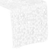CV Linens run wht Large Payette Sequin Table Runner | 1 Piece | White | 33 cm x 3 m, 13 x 108 inch