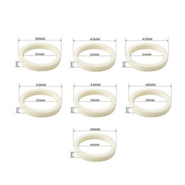 Yundxi Pack of 10 Bicycle Front Fork Sponge Rings 30/32/34/35/36/38/40 mm, Forks Seal Dust Seal Foam Ring with 32 mm Hub Indicator O Ring for Mountain Bike Front Fork Accessories (30 mm)