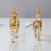 Crystal Horse Realistic Animal Art Figure Collection Table Decoration Statue