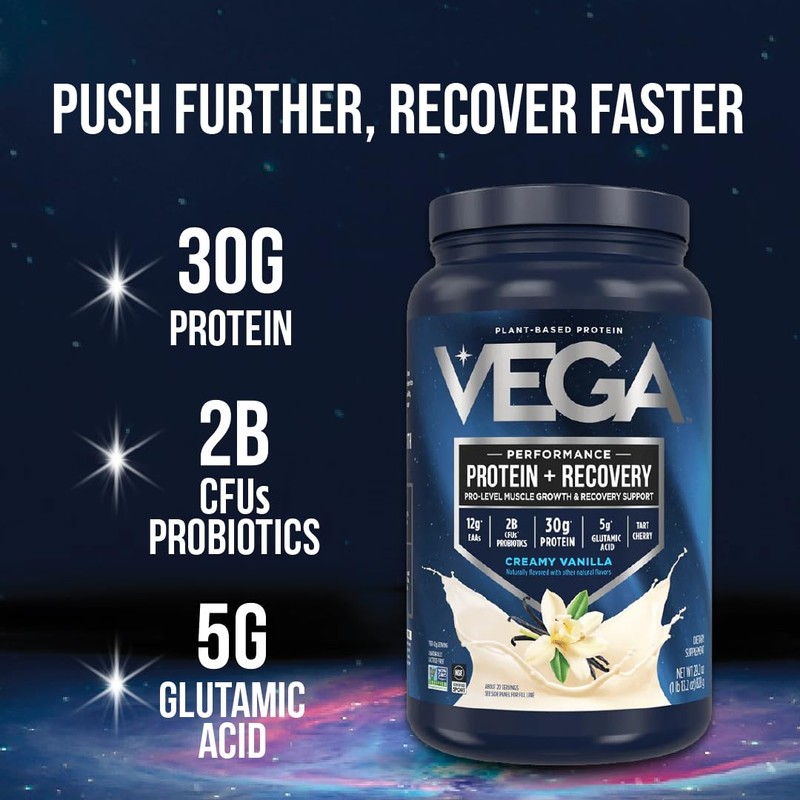 Vega Sport Vegan Protein Powder + Recovery - 30g Plant