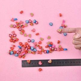 400 pcs Mini Fun Cute Heart Erasers for Kids Bulk,Back to School Party Gifts Valentine's Day Gifts(Heart erasers)