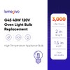 lumenivo G45 Oven Light Bulb Replacement 40 Watt Appliance Bulb