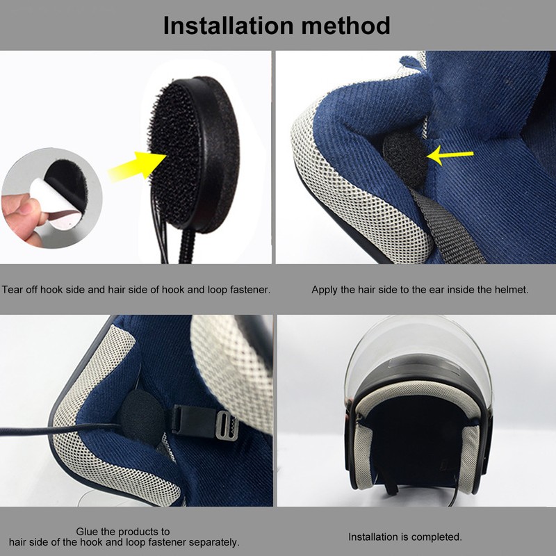 Motorcycle Helmet Bluetooth Headphone Wireless Bluetooth 5.0 Stereo Noise Reduction