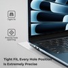 EooCoo Case Compatible with MacBook Air 13 inch M5 2026-2022