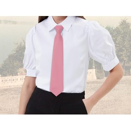 Luckyvestir Ties for Woman Pre-tied Adjustable Womens Tie 2.75" Skinny Neckties for Women School Uniforms Graduation