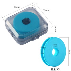 Unikato Fishing Line Spool, Storage, Round Rigging Wind, Rigging Storage Main Line Spool, Easy to Carry, Fishing Tackle Bobbin with Case (2 Rigging Coils + Storage Case)