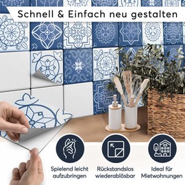 Glue over the Tiles; Motif Film Stickers, Bathroom Film, Decorative Film, Bathroom Design, Design Motif, Moroccan Motif, 9 pieces