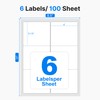 ETIKEZ 3-1/3x4 Shipping Address Labels, Shipping Labels for Laser &