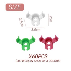 MAXQUU 60 Plant L-Shaped Clips, Creative Bending Machine, Vine Branch Training Clips, Reusable, Multi-Functional Plastic Plant Clips.