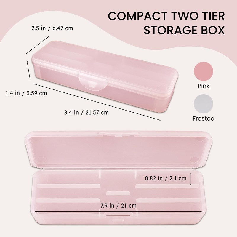 Beauticom Double-Layer Personal Storage Storage Case for Professional Nail Art
