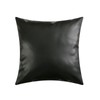 MUKA Custom PU Leather Throw Pillow Covers, Hand Stitched Leather