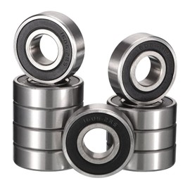 HiPicco 1605-2RS Deep Groove Ball Bearings, ID 5/16" x OD 29/32" x Width 5/16" Miniature Bearings, Double Metal Shielded Ball Bearing Chrome Steel Z2 Lever 10pcs