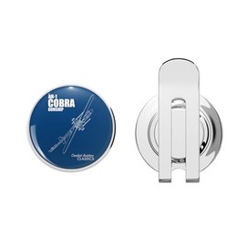 BKR Graphics Inside of A World War II Plane Close-Up Photo Golf Hat Clip with Magnetic Ball Marker