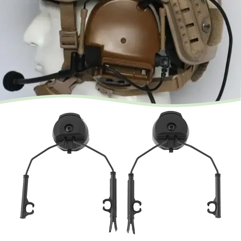 OTOTEC 1 Pair Tactical Helmet Rail Adapter Headset Support Helmet