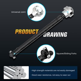 Front Drive Shaft Assembly, Driveshaft Prop Shaft Fits for Ford Explorer 06-10 4WD 4.0L/4.6L, Explorer Sport Trac 4.0L/4.6L 07 08 10 4WD, 2009 AWD/4WD, for Mercury Mountaineer 06-10 AWD 4.0L/4.6L