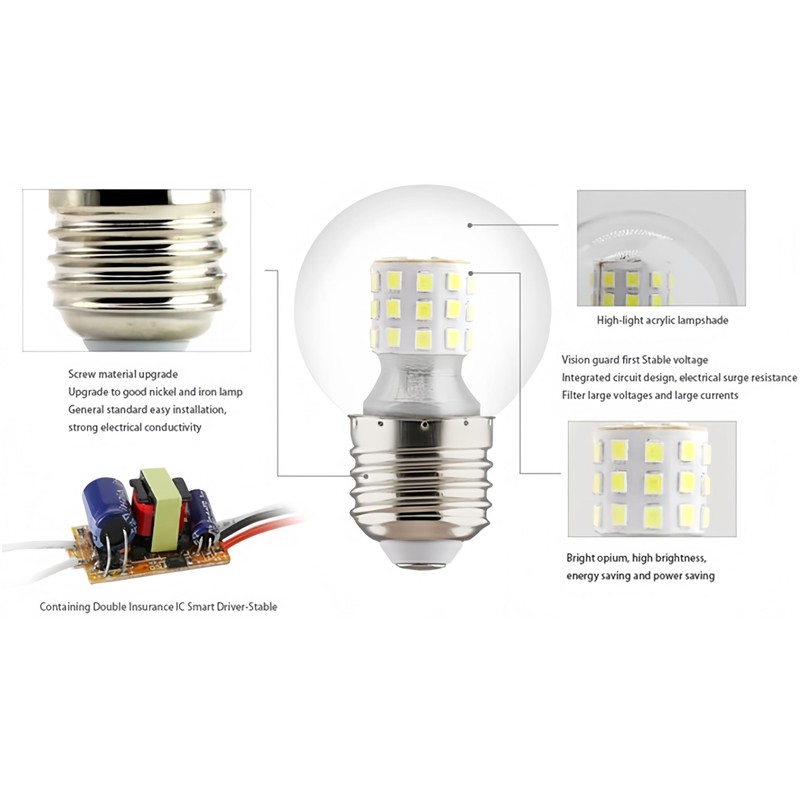 G45 LED Bulb G45 9W Mini Globe LED Bulb LED