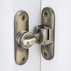 INIRET Bronze Barn Door Latches,90/180 Degree Gate Lock,Flip Gate Latches